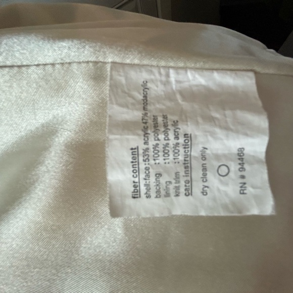 Vintage 90s ESPRIT Checkered Faux Fur Coat Bomber Jacket Mob Wife Size Medium - Picture 9 of 10